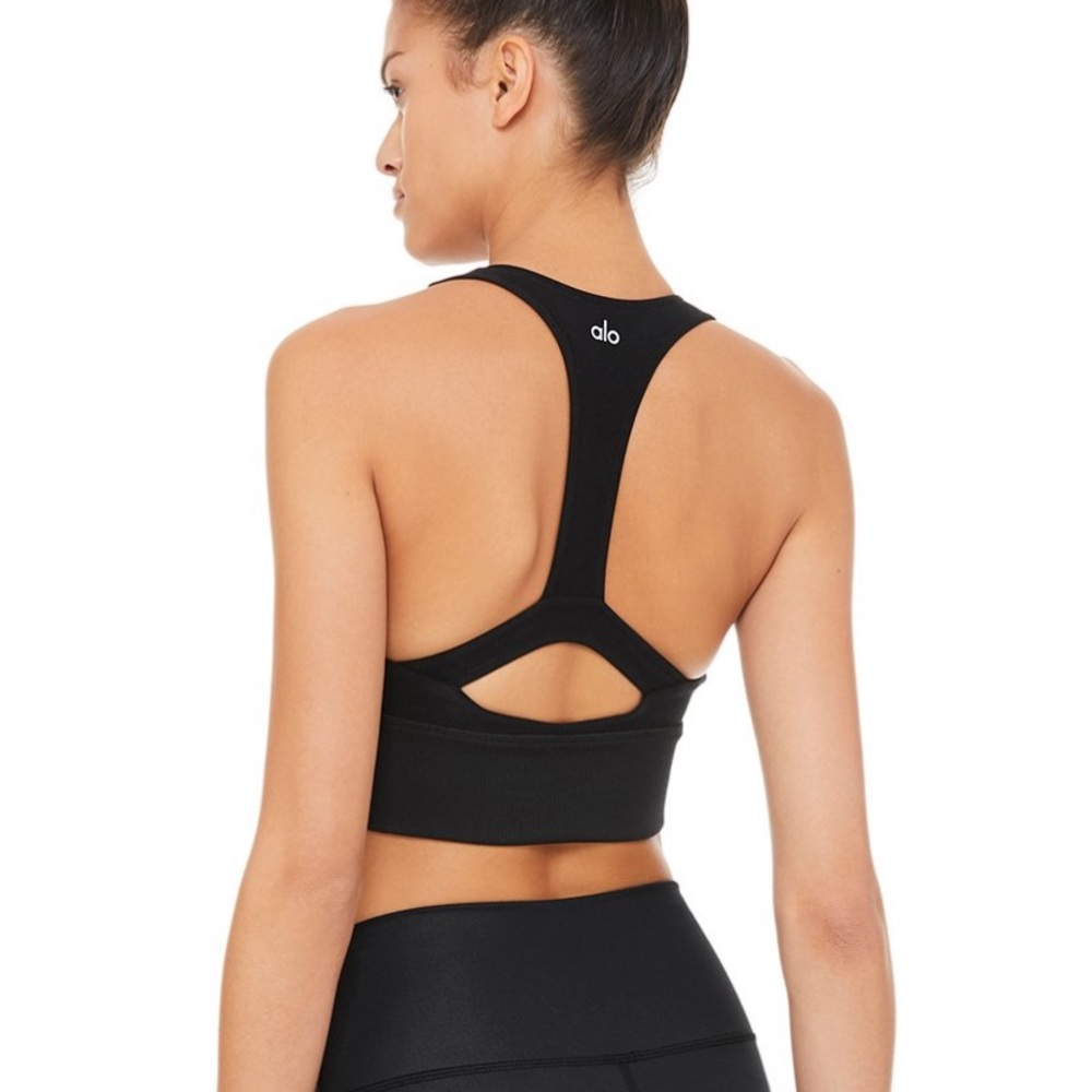 Alo alosoft serenity bra in black 🖤 small